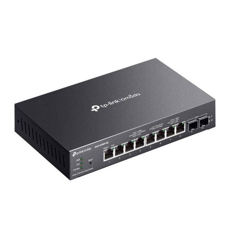 TP-Link Omada SG2210XMP-M2 switch Gestionado L2/L2+ 2.5G Ethernet (100/1000/2500) Energía sobre Ethernet (PoE) Negro - Imagen 3