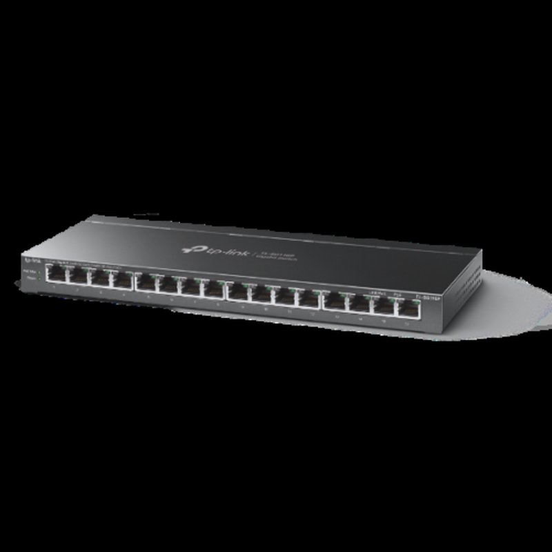 TP-Link TL-SG116P switch No administrado Gigabit Ethernet (10/100/1000) Negro - Imagen 2