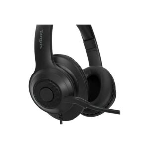 Targus AEH102GL auricular y casco Auriculares Alámbrico Diadema Llamadas/Música USB tipo A Negro