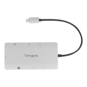 Targus DOCK423EU base para portátil y replicador de puertos Alámbrico USB 3.2 Gen 1 (3.1 Gen 1) Type-C Plata