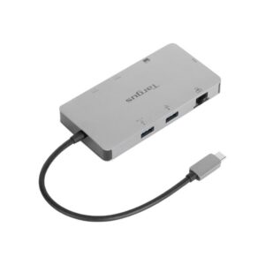Targus DOCK423EU base para portátil y replicador de puertos Alámbrico USB 3.2 Gen 1 (3.1 Gen 1) Type-C Plata