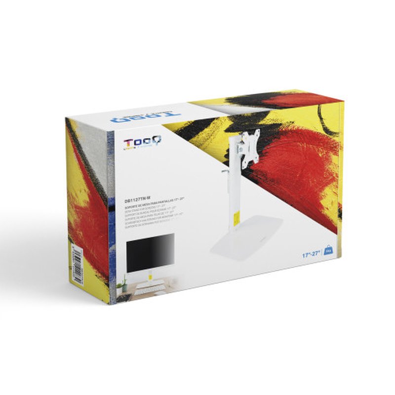 TooQ DB1127TN-W soporte para monitor 68,6 cm (27") Blanco Escritorio - Imagen 12
