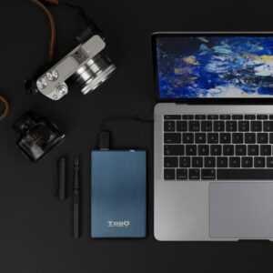 TooQ TQE-2527PB caja para disco duro externo Caja de disco duro (HDD) Negro, Marina 2.5"