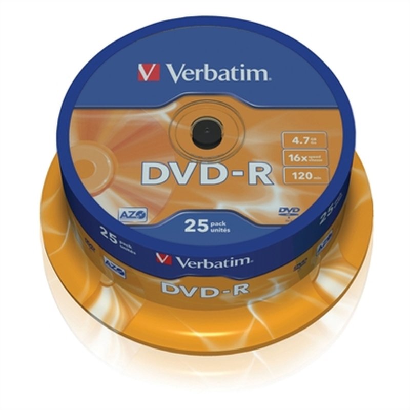 Verbatim 43667 4,7 GB DVD-R 25 pieza(s) Verbatim 43667 4,7 GB DVD-R 25 pieza(s)