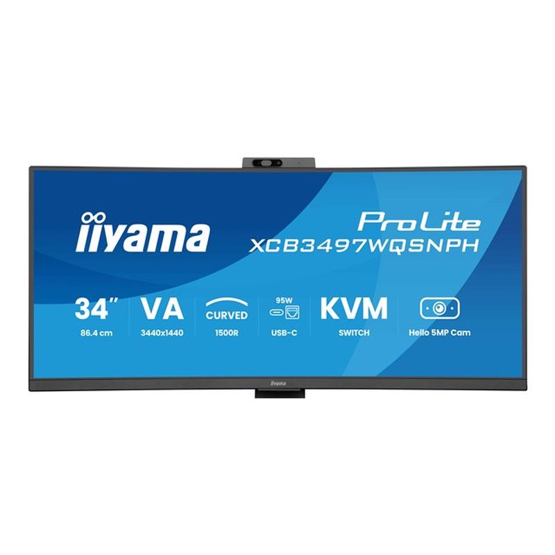 iiyama ProLite XCB3497WQSNPH-B1 pantalla para PC 86,4 cm (34") 3440 x 1440 Pixeles Negro