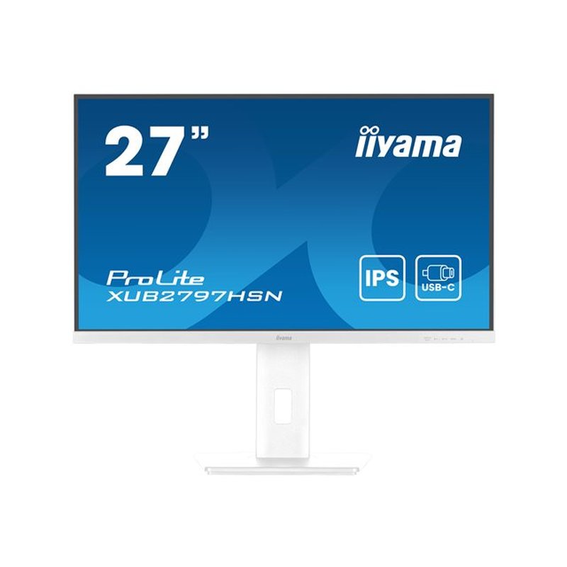 iiyama ProLite XUB2797HSN-W2 pantalla para PC 68,6 cm (27") 1920 x 1080 Pixeles Full HD LED Blanco
