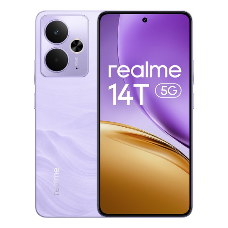 realme 14T 16,9 cm (6.67") Android 15 5G 8 GB 256 GB 6000 mAh Púrpura - Imagen 3