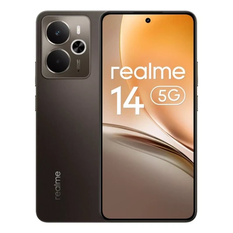 realme 14 16,9 cm (6.67") SIM doble Android 15 5G 12 GB 256 GB 5860 mAh Negro realme 14 16,9 cm (6.67") SIM doble Android 15 5G 12 GB 256 GB 5860 mAh Negro