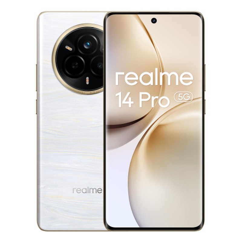 realme 14 Pro 5G 17,2 cm (6.77") SIM doble Android 15 USB Tipo C 8 GB 256 GB 6000 mAh Blanco - Imagen 3