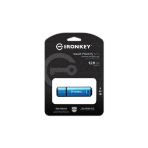 Alternative view of Kingston Technology IronKey Vault Privacy 50 unidad flash USB 128 GB USB Tipo C 3.2 Gen 1 (3.1 Gen 1) Negro, Azul