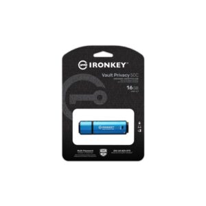 Alternative view of Kingston Technology IronKey Vault Privacy 50 unidad flash USB 16 GB USB Tipo C 3.2 Gen 1 (3.1 Gen 1) Negro, Azul