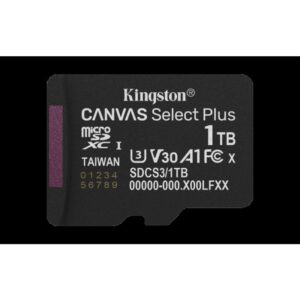 Kingston Technology 1TB micSDXC Canvas Select Plus Gen3 150R A1 (Adaptador de SD no incluido)