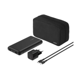 20K Power Bank USB-A+C 15w Black
