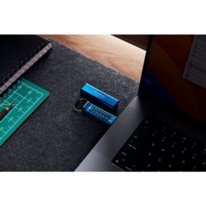 Kingston Technology IronKey Keypad 200 unidad flash USB 256 GB USB Tipo C 3.2 Gen 1 (3.1 Gen 1) Azul