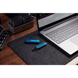 Kingston Technology IronKey Keypad 200 unidad flash USB 256 GB USB Tipo C 3.2 Gen 1 (3.1 Gen 1) Azul