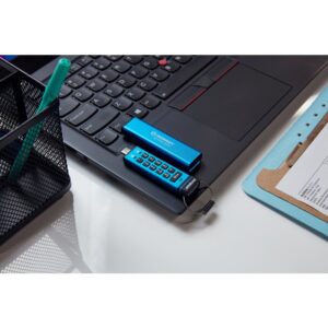 Kingston Technology IronKey Keypad 200 unidad flash USB 256 GB USB Tipo C 3.2 Gen 1 (3.1 Gen 1) Azul