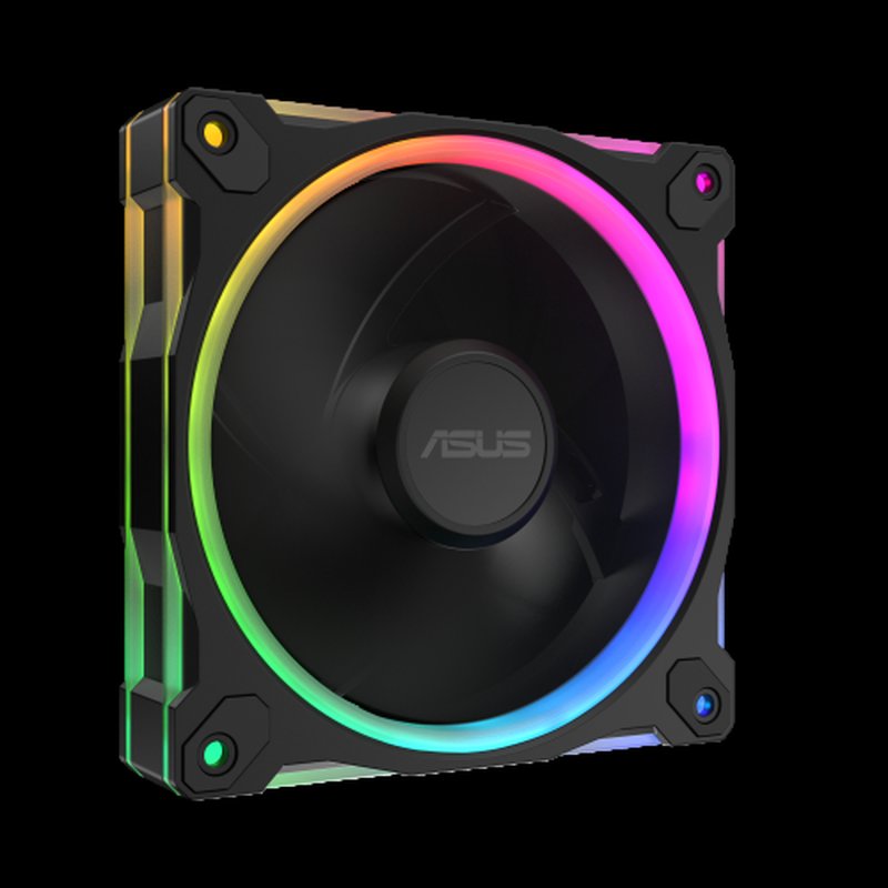ASUS Prime MR120 Fan ARGB Reverse Black 3in1 Carcasa del ordenador Ventilador 12 cm Negro 3 pieza(s) - Imagen 8