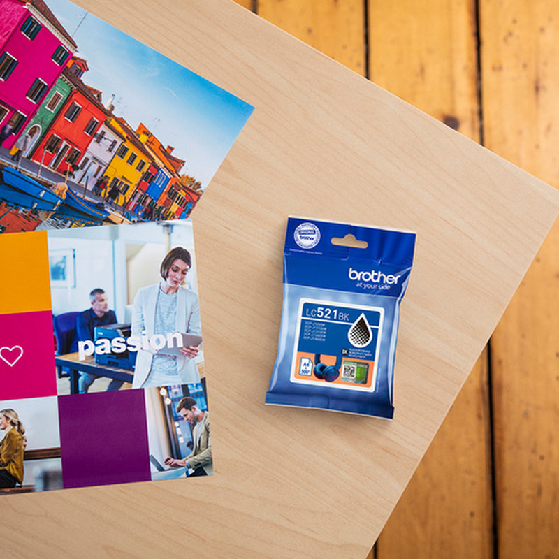Brother LC521BK cartucho de tinta 1 pieza(s) Original Negro - Imagen 3