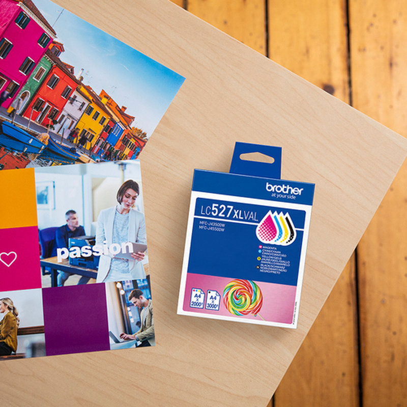 Brother LC527XLVAL cartucho de tinta 4 pieza(s) Original Alto rendimiento (XL) Negro, Cian, Magenta, Amarillo - Imagen 5