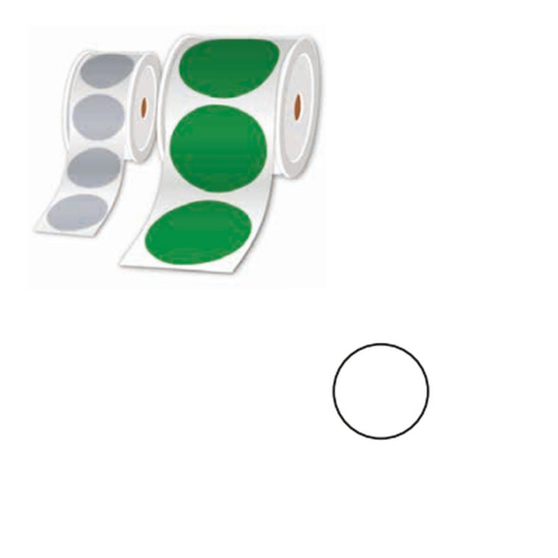 Brother LTZ12100FPEL etiqueta autoadhesiva Círculo Blanco