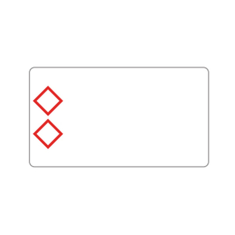 Brother LTZ12105F2PI etiqueta autoadhesiva Rectángulo Blanco, Rojo