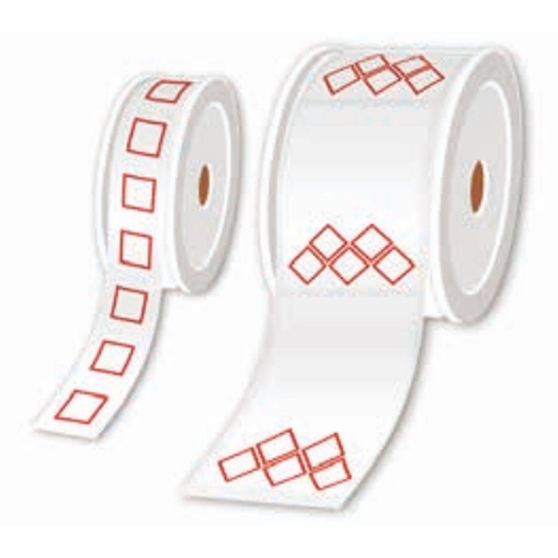 Brother LTZ12105F5PI etiqueta autoadhesiva Rectángulo Blanco, Rojo - Imagen 2