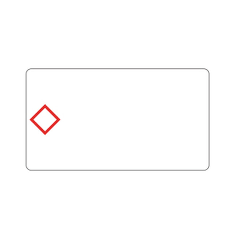 Brother LTZ12105FGHS etiqueta autoadhesiva Rectángulo Blanco, Rojo