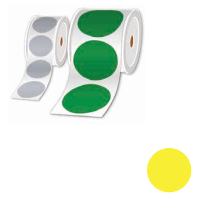 Brother LTZ16050FPEL etiqueta autoadhesiva Círculo Amarillo