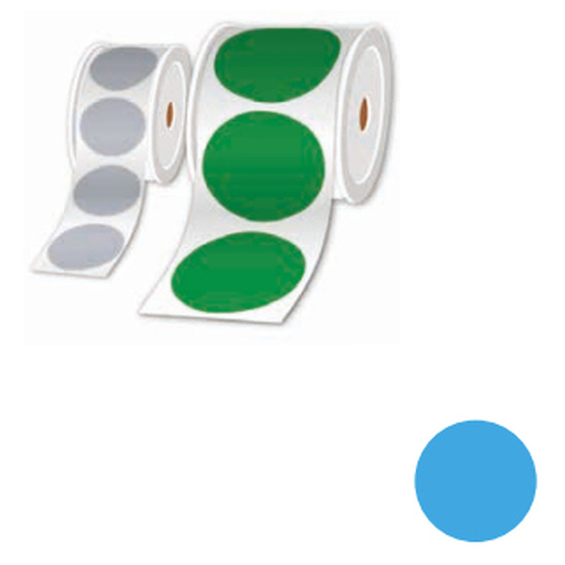 Brother LTZ1M100FPEL etiqueta autoadhesiva Círculo Azul claro