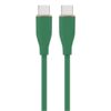 CABLE DE CARGA Y DATOS GEMBIRD (PD) TIPO-C SILICONA ALTA CALIDAD 1,5M VERDE