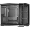 Mars Gaming MC-3TCORE, Caja Gaming Custom ATX, Triple Ventana Cristal Templado Extraíble, Cámara Dual, Semitorre Compatible con Placas Base de Conector Inverso, Soporte Refrigeración Líquida, Negro