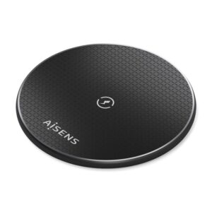 AISENS Cargador Inalambrico USB-C 15W Para Movil, Negro