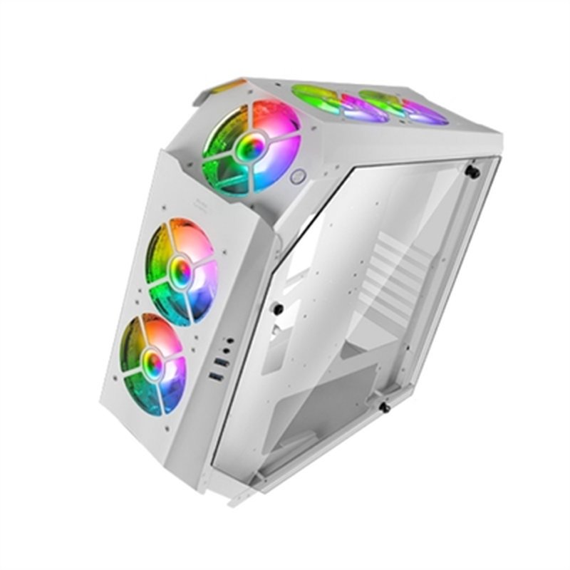 Mars Gaming MC51W, Caja PC Gaming ATX, Doble Cristal Templado, 5x Ventilador RGB 12cm, Blanco Mars Gaming MC51W, Caja PC Gaming ATX, Doble Cristal Templado, 5x Ventilador RGB 12cm, Blanco