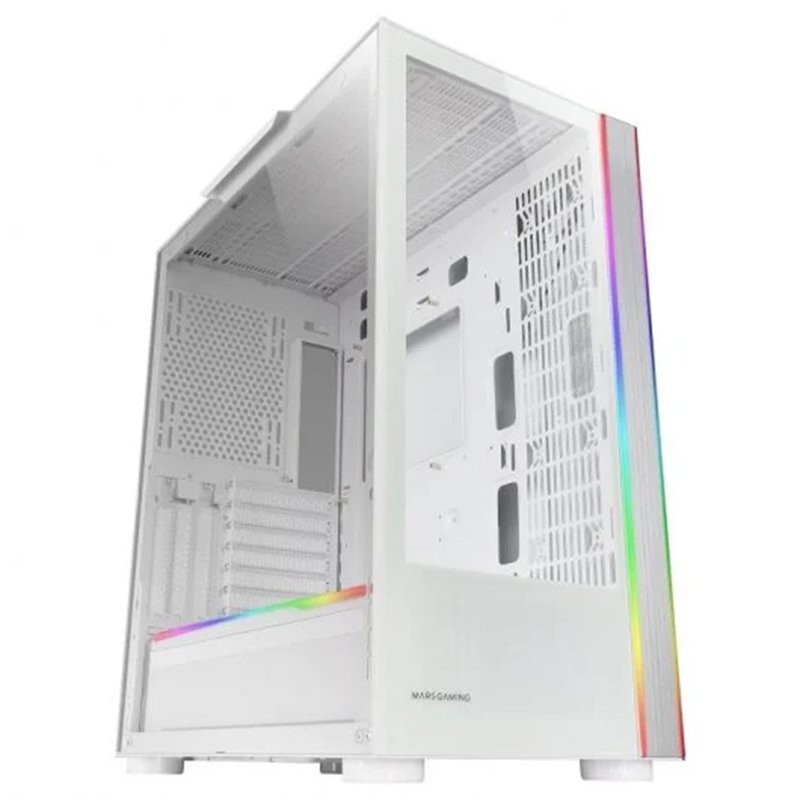 Mars Gaming MC-ULTRA, Torre Gaming Custom XXL E-ATX, Doble Tira LED ARGB, Doble Ventana Cristal Templado, Estructura Cámara Dual Vertical, Blanco Mars Gaming MC-ULTRA, Torre Gaming Custom XXL E-ATX, Doble Tira LED ARGB, Doble Ventana Cristal Templado, Estructura Cámara Dual Vertical, Blanco