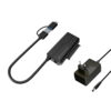 Conceptronic ABBY21B cambiador de género para cable USB Type-A SATA 22-pin Negro