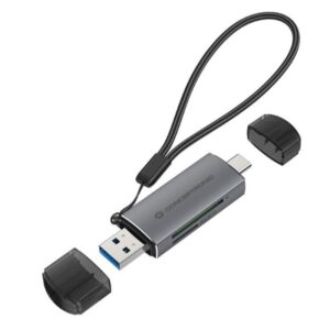 Conceptronic BIAN05G lector de tarjeta USB 3.2 Gen 1 (3.1 Gen 1) Type-A/Type-C Gris