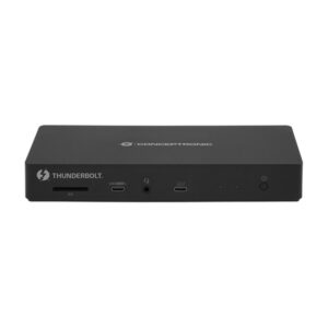 Conceptronic DONN30B base para portátil y replicador de puertos Alámbrico Thunderbolt 4 Negro