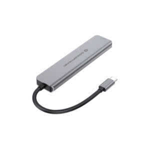 Alternative view of Conceptronic DONN33G base para portátil y replicador de puertos Alámbrico USB 3.2 Gen 1 (3.1 Gen 1) Type-C Plata