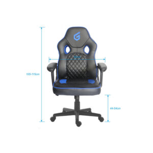 Conceptronic EYOTA03B silla para videojuegos Silla para videojuegos de PC Asiento acolchado Negro, Azul Conceptronic EYOTA03B silla para videojuegos Silla para videojuegos de PC Asiento acolchado Negro, Azul