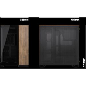 Corsair CC-9011282-WW carcasa de ordenador Midi Tower Negro, Nuez Corsair CC-9011282-WW carcasa de ordenador Midi Tower Negro, Nuez