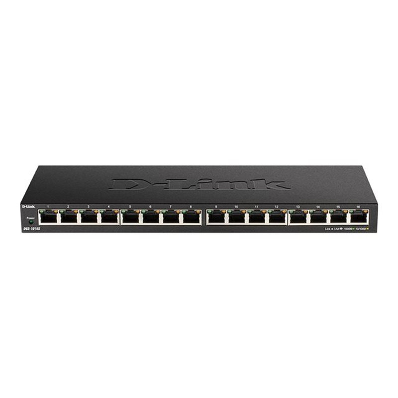 D-Link DGS-1016S switch No administrado Gigabit Ethernet (10/100/1000) Negro