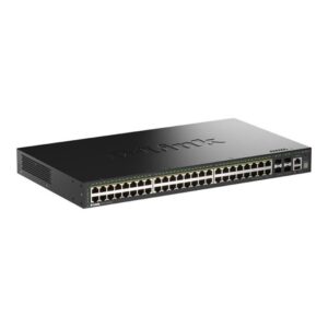 D-Link DGS-1530-52P/E switch Gestionado L2 Gigabit Ethernet (10/100/1000) Energía sobre Ethernet (PoE) Negro