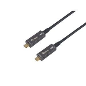 Equip 119463 Cable óptico activo USB-C a C, M/M, 15m, PD 60W, 4K/60Hz, 10Gbps, Vídeo+Datos+PD