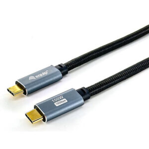 Equip 128359 Cable USB 3.2 Gen 2 C a C, M/M, 3,0m, PD100W , 4K/60Hz, 10Gbps, Negro