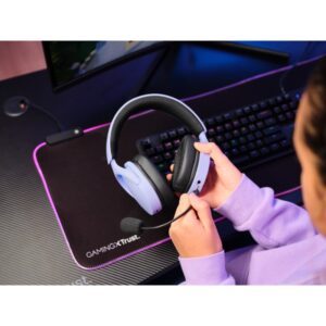 Trust GXT 491P FAYZO Auriculares Inalámbrico y alámbrico Diadema Juego USB tipo A Bluetooth Negro, Púrpura Trust GXT 491P FAYZO Auriculares Inalámbrico y alámbrico Diadema Juego USB tipo A Bluetooth Negro, Púrpura