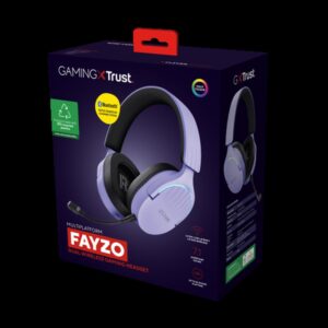 Trust GXT 491P FAYZO Auriculares Inalámbrico y alámbrico Diadema Juego USB tipo A Bluetooth Negro, Púrpura Trust GXT 491P FAYZO Auriculares Inalámbrico y alámbrico Diadema Juego USB tipo A Bluetooth Negro, Púrpura