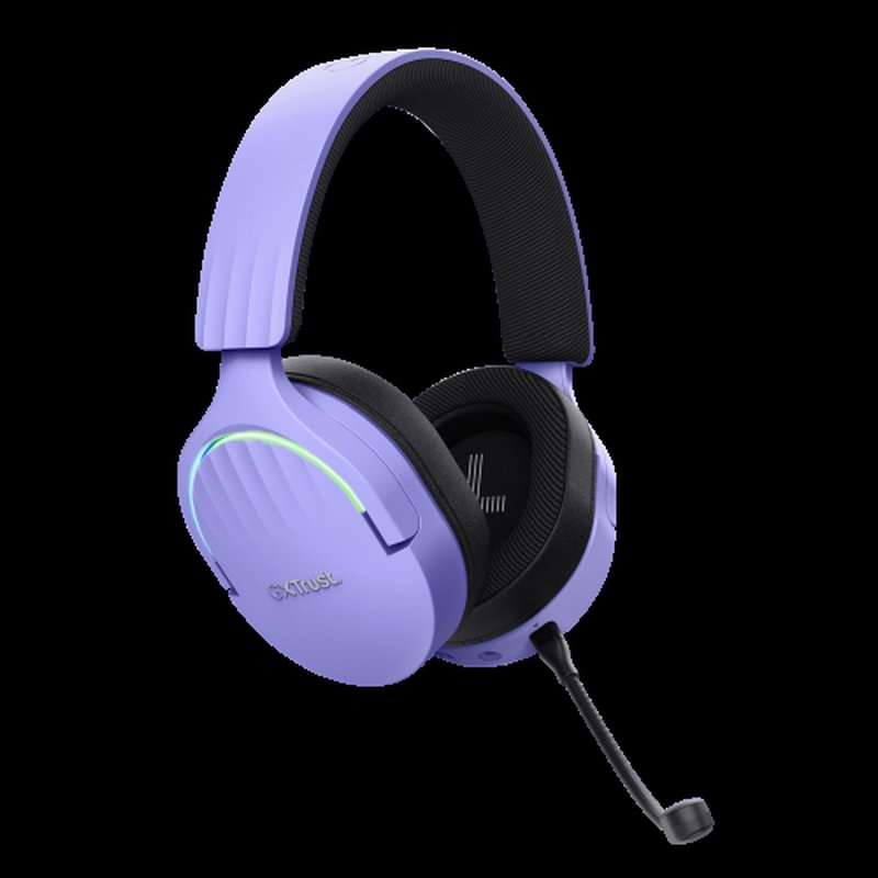 Trust GXT 491P FAYZO Auriculares Inalámbrico y alámbrico Diadema Juego USB tipo A Bluetooth Negro, Púrpura Trust GXT 491P FAYZO Auriculares Inalámbrico y alámbrico Diadema Juego USB tipo A Bluetooth Negro, Púrpura - Imagen 3