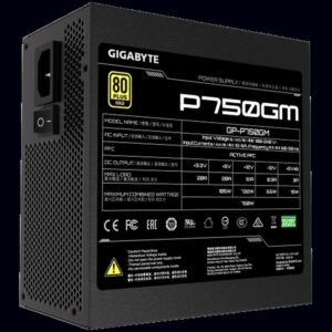 Gigabyte P750GM unidad de fuente de alimentación 750 W 20+4 pin ATX ATX Negro
