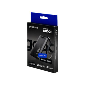 Goodram SSDR-GMRE-512-K0 unidad externa de estado sólido 512 GB Negro