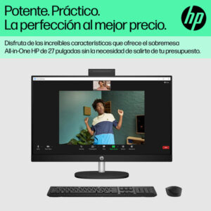 Alternative view of HP 27-cr0059ns Intel® Core™ i7 i7-1355U 68,6 cm (27") 1920 x 1080 Pixeles PC todo en uno 16 GB DDR4-SDRAM 1 TB SSD FreeDOS Wi-Fi 6 (802.11ax) Blanco